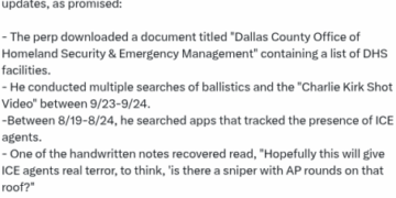 Dallas ICE Shooter’s Motive: ‘Terror’ : The Other McCain