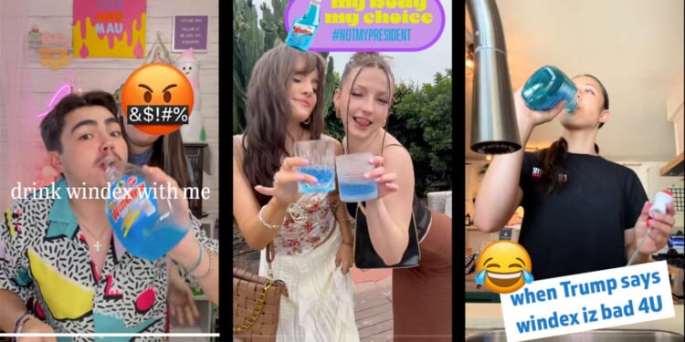 Image for article: 4D Chess: Trump Says Chugging Windex May Be Harmful, Causing Millions Of Democrats To Chug Windex