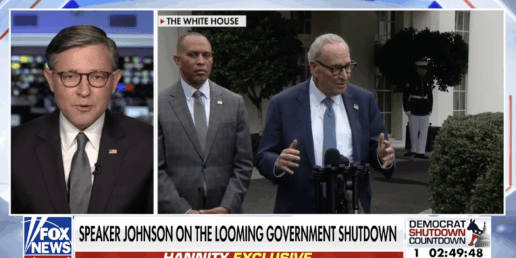 House Speaker Mike Johnson Pours Cold Water on Dems' Shutdown Demands [WATCH]