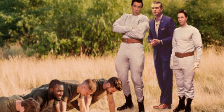 Image for article: Pete Hegseth Hires Hans, Franz To Get Generals Into Shape