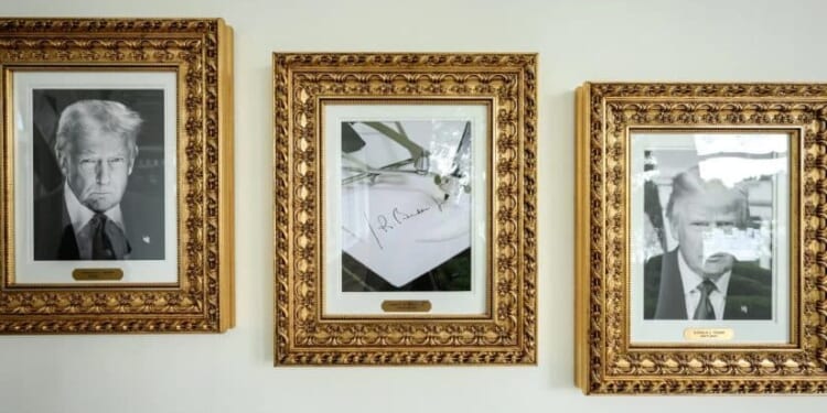 Trump Admin Reveals White House Presidential Walk of Fame, Biden Pic is an Autopen [WATCH]