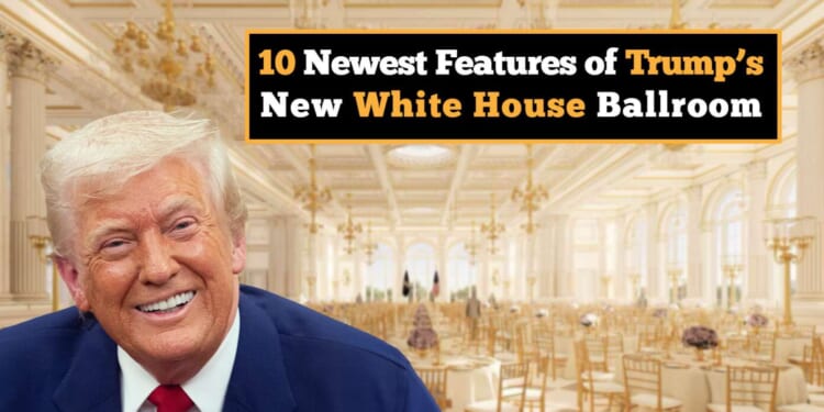 Image for article: 10 Coolest Features Of Trump's New White House Ballroom