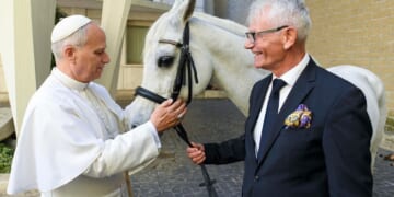 Pope Leo gets a horse