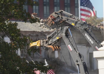 White House’s East Wing Being Demolished to Make Way for Trump’s Ballroom