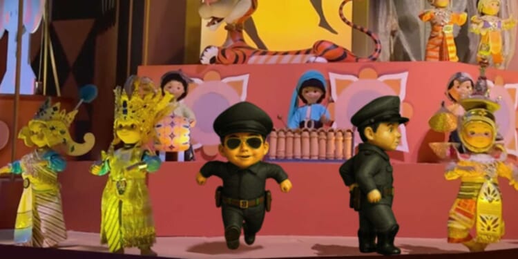 Image for article: Animatronic ICE Agents Raid Disneyland’s ‘It’s A Small World’