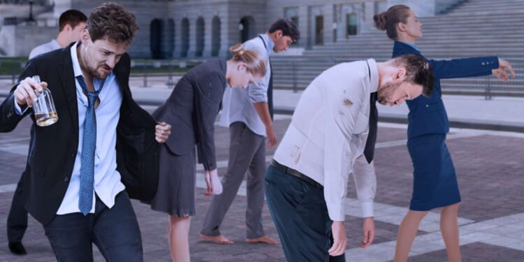 Image for article: As Shutdown Continues, Feral Government Workers Begin Roaming Streets In Packs