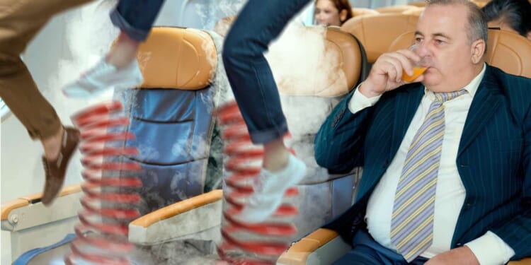 Image for article: At Last: Airlines Introduce Ejection Seats For People Who Have Loud Conversations
