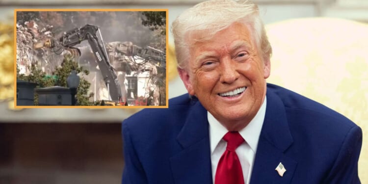 Image for article: Bad Luck: Trump Says The Missing Epstein Files Were In The East Wing And Have Now Been Destroyed