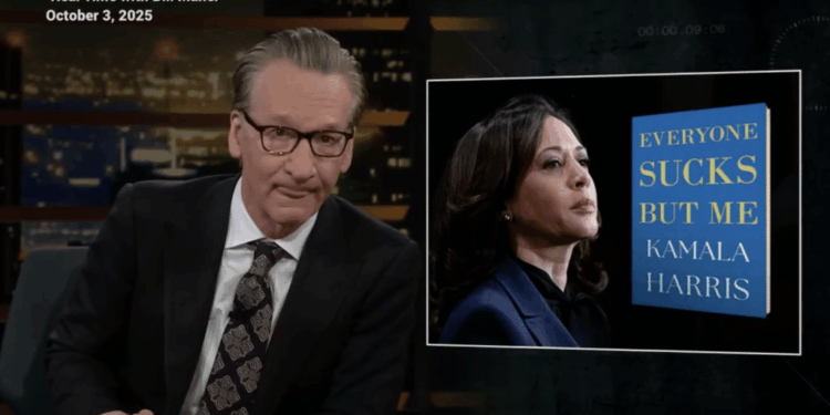 Bill Maher Roasts Kamala Harris for Taking Zero Responsibility for 2024 Loss [WATCH]