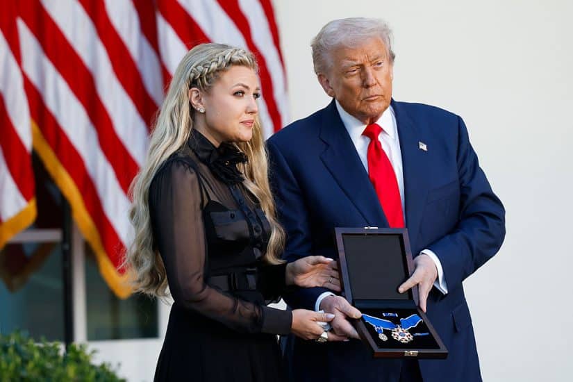 Erika Kirk Accepts Charlie Kirk's Medal of Freedom on His 32nd Birthday [WATCH]
