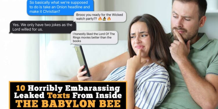 Image for article: Exclusive: 10 Horribly Embarrassing Leaked Texts From Inside The Babylon Bee