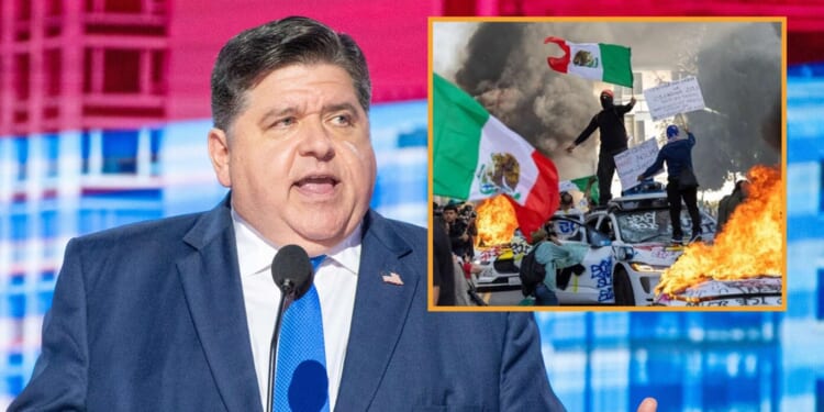 Image for article: Governor Pritzker Activates 100 Battalions Of Illegal Immigrants In War Against ICE