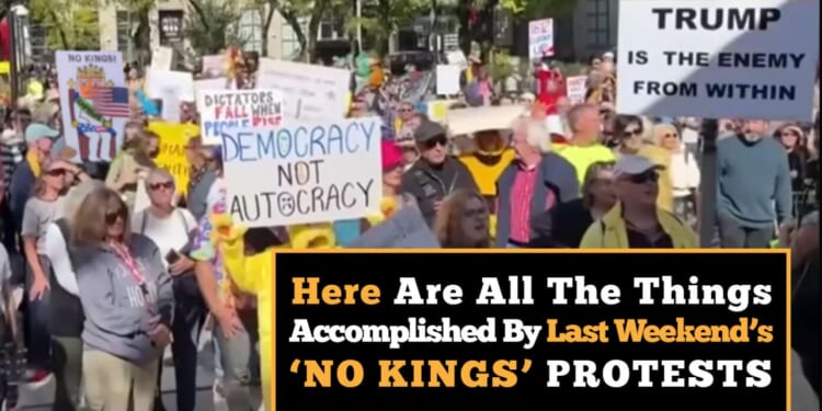 Image for article: Here Are All The Things Accomplished By Last Weekend's 'No Kings' Protests