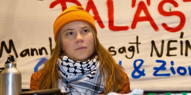 Image for article: Sad Greta Thunberg Asks If Anyone Else Needs A Flotilla