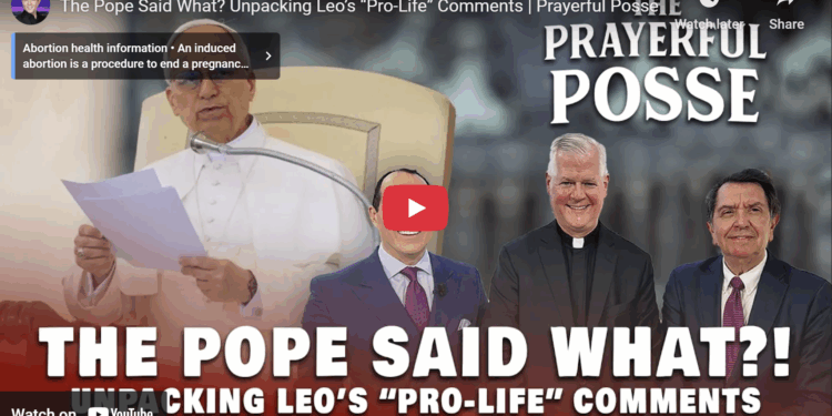 The Pope Said What? Unpacking Leo’s “Pro-Life” Comments