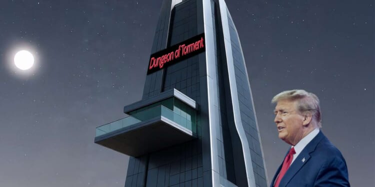Image for article: Too Far? Trump Constructs ‘Dungeon Of Torment’ For Presidents To Punish Their Political Enemies
