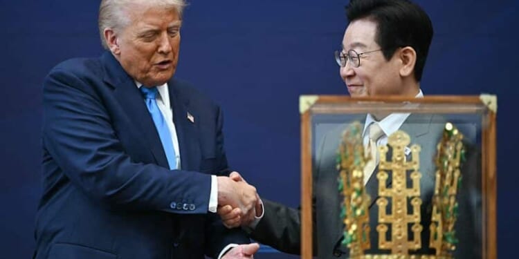 Trump Honored With Crown in South Korea as He Closes $350B Trade Deal [WATCH]