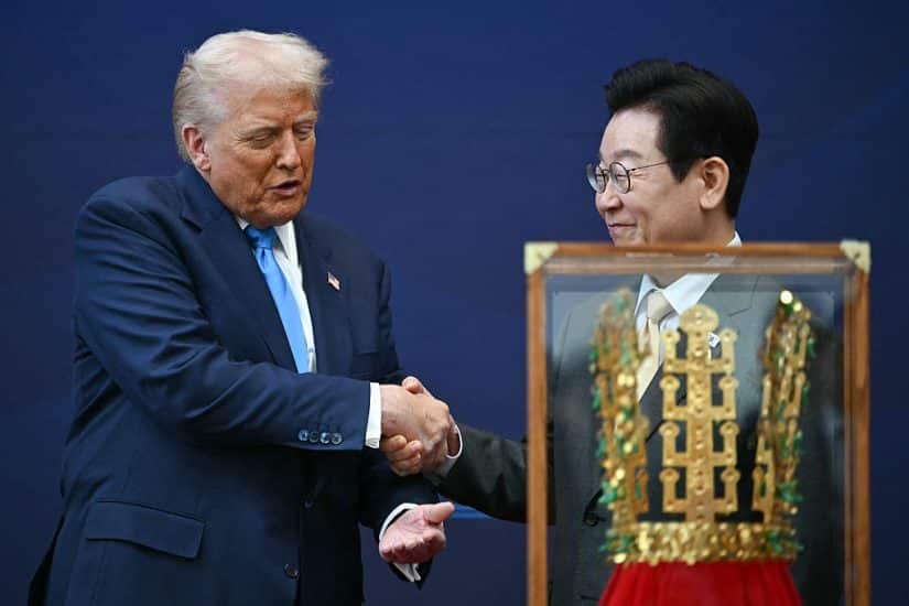 Trump Honored With Crown in South Korea as He Closes $350B Trade Deal [WATCH]