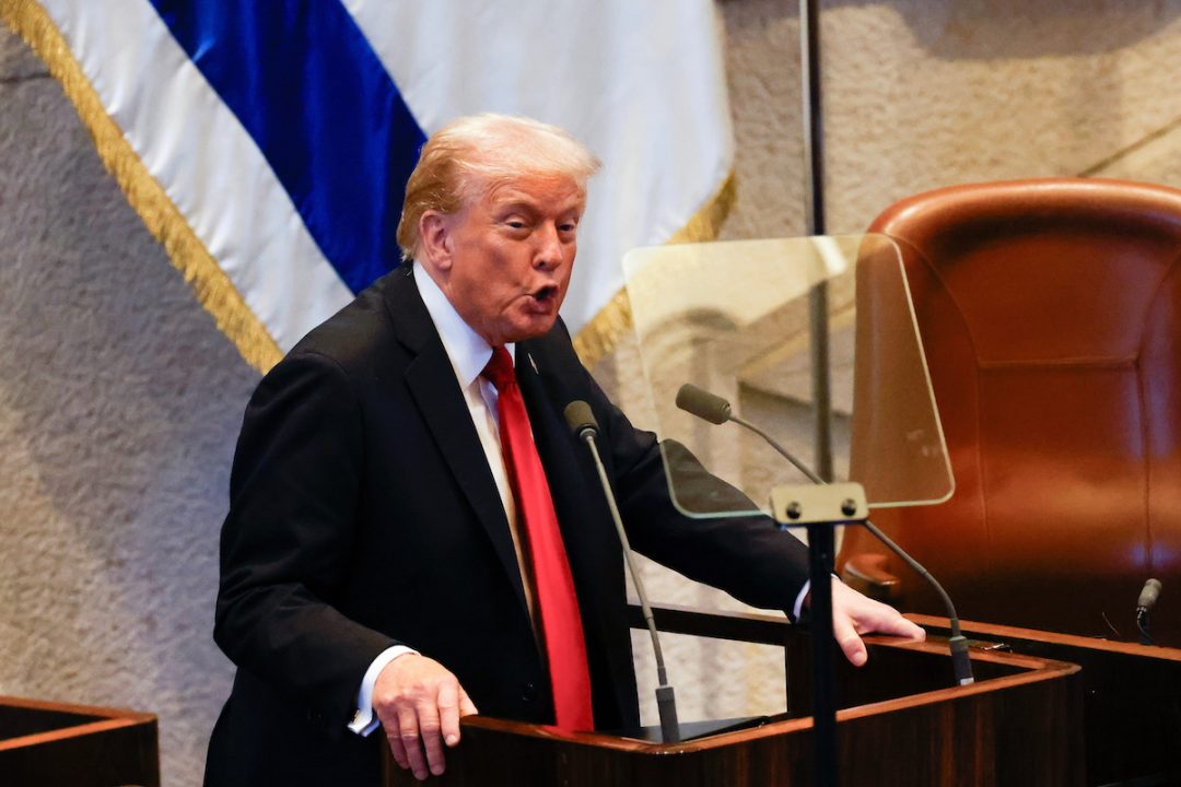 Trump Lauds Megadonor Miriam Adelson in Knesset Remarks Trump Lauds Megadonor Miriam Adelson in Knesset Remarks