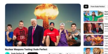 Image for article: Trump Orders Nuclear Weapons Testing To Be Carried Out By The Guys From Dude Perfect
