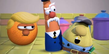 Image for article: 'VeggieTales' Releases New Episode With Evil Orange Character Who Deports Mr. Lunt
