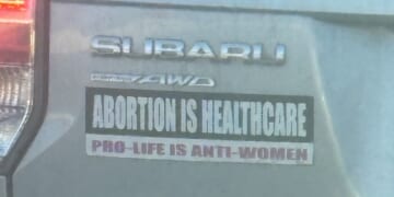 Abortion’s Lies Exposed By Activist’s Own Bumper Stickers