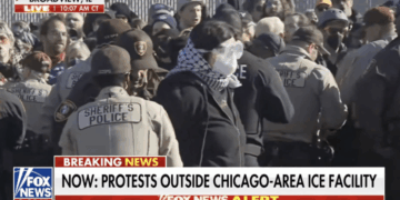 Anti-ICE Protesters Block Traffic, Get Dragged Off By Police Outside Immigration Facility [WATCH]