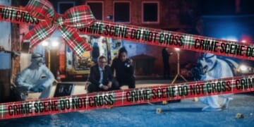 Image for article: Chicago Kicks Off Holiday Season By Unveiling Festive Red And Green Crime-Scene Tape