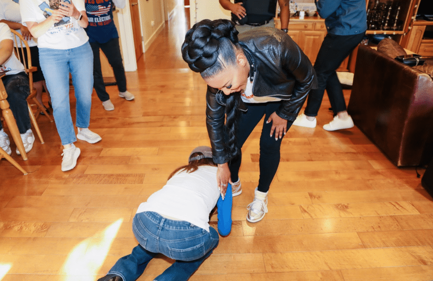 Far-Left Podcaster Celebrates Kissing Jasmine Crockett's Shoes [WATCH]