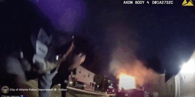 Hero Brothers Save Atlanta Officer From Burning Police Car [WATCH]
