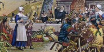 Image for article: Indians Politely Decline Taste Of Pilgrims' World-Famous Homemade Smallpox Casserole