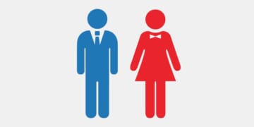 Red and Blue stick figures