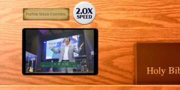 Image for article: Megachurch Now Lets Congregants Set Pastor To 2x Preaching Speed