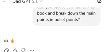 Image for article: New Dad-GPT Just Responds To All Queries With "OK"