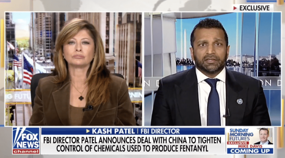 Patel Details Talks With China to Stop Deadly Drugs Flowing Into U.S. [WATCH]