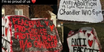 Pro-Abortion Students Vandalize Pro-Life Display, Threaten to “Pee on the Floor” at Pro-Life Event