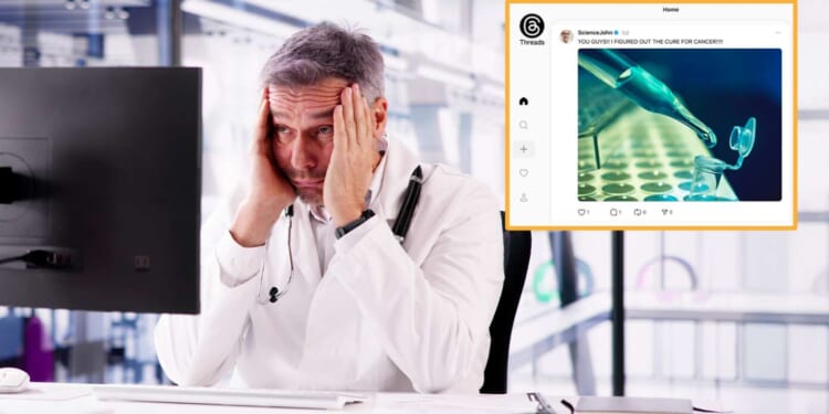 Image for article: Sad: This Guy Discovered The Cure To Cancer But He Posted It On Threads And No One Saw It