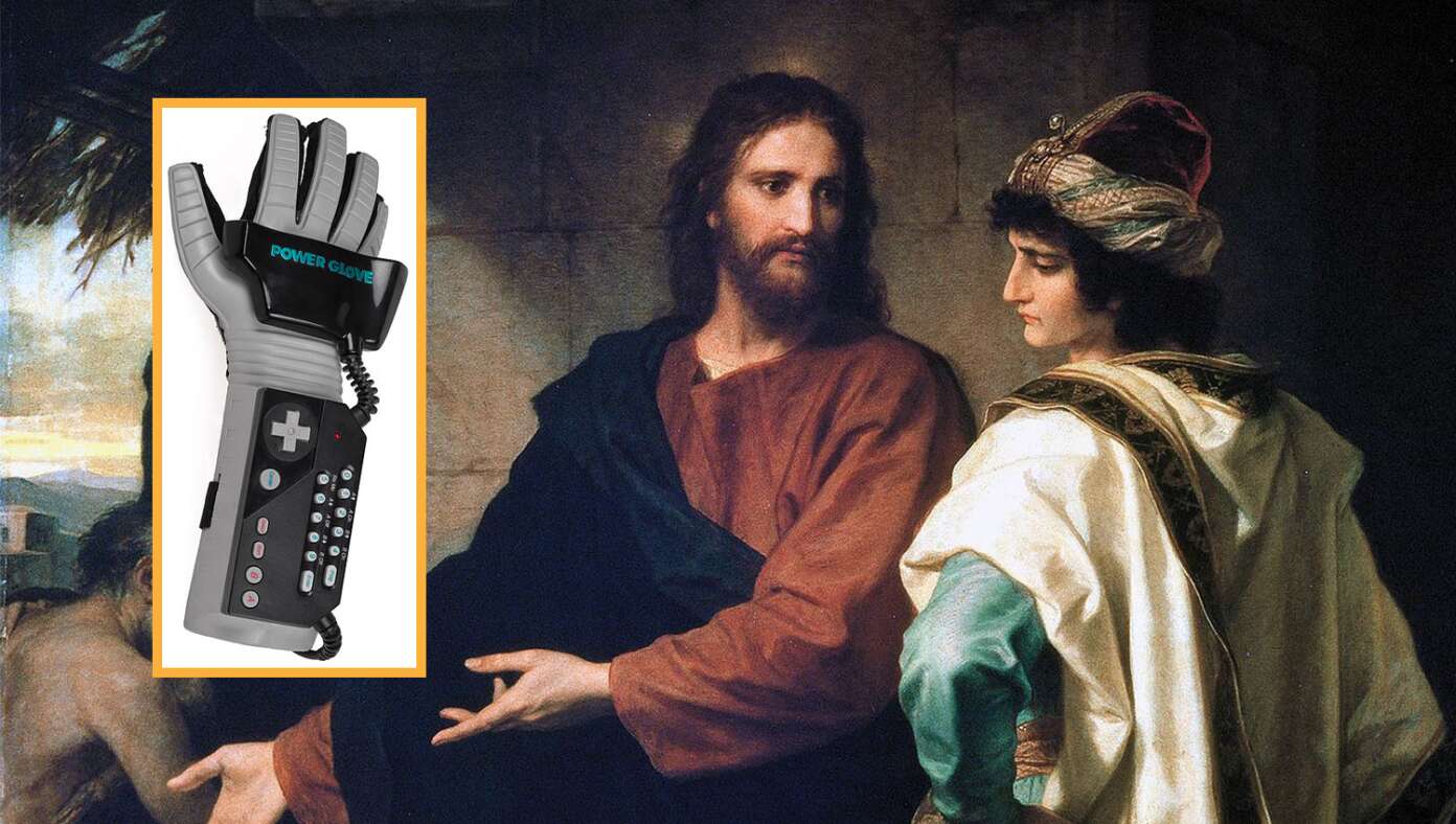 Image for article: Scholars Believe Young Rich Man Went Away Sad When Jesus Told Him To Sell All His Possessions Because He Had The Nintendo Power Glove