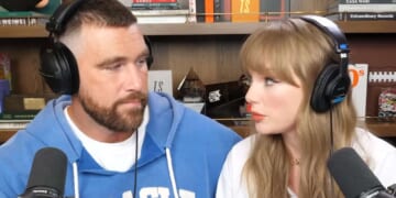 Image for article: Taylor Swift Asks Travis Kelce How He Did In The World Series
