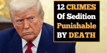 Image for article: Trump Has Spoken: These 12 Crimes Of Sedition Are Now Punishable By Death