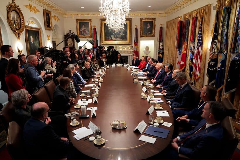 President Trump Holds Cabinet Meeting at The White House