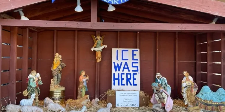 'Peace on Earth?': Massachusetts church sparks controversy with ICE crèche