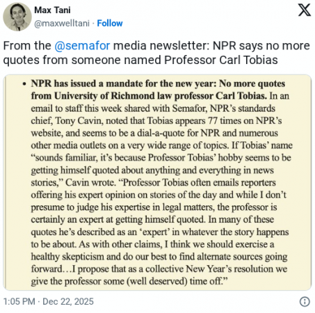 Journalism, Credibility and ‘Experts’ : The Other McCain