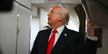 AIR FORCE DEUCE? Trump Bumped by Air Force One Bathroom Door in Hilarious Moment, 'Come on Out' [WATCH]