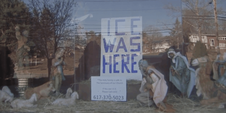 Activist Reverend Blasted for Political Nativity Scene With Missing Holy Family [WATCH]