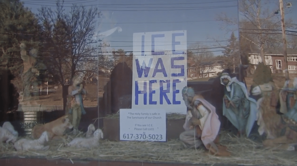 Activist Reverend Blasted for Political Nativity Scene With Missing Holy Family [WATCH]