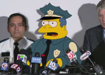Image for article: Brown University Hires Chief Wiggum To Track Down Shooter