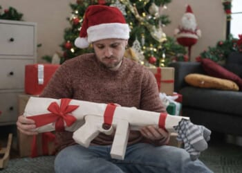 Image for article: Dad Disappointed As Thompson Submachine Gun-Shaped Box Turns Out To Be Socks