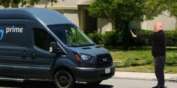 Image for article: Husband Issues Travel Ban On Any Trucks From Amazon