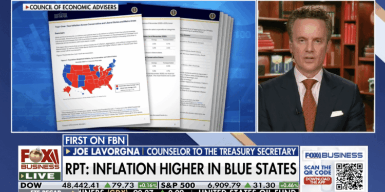 New White House Data Shows Inflation Gaps Between States [WATCH]